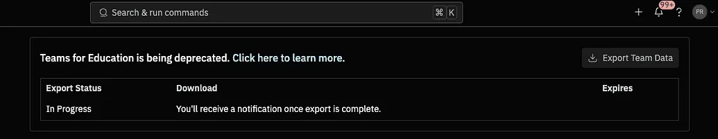 Export Data