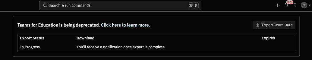 Export Data