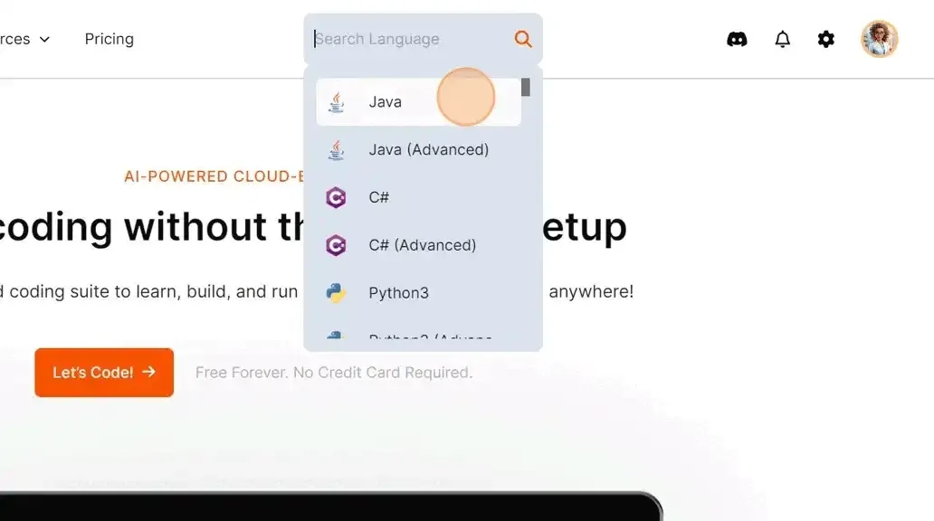 Finding optimize code feature of JDoodle AI