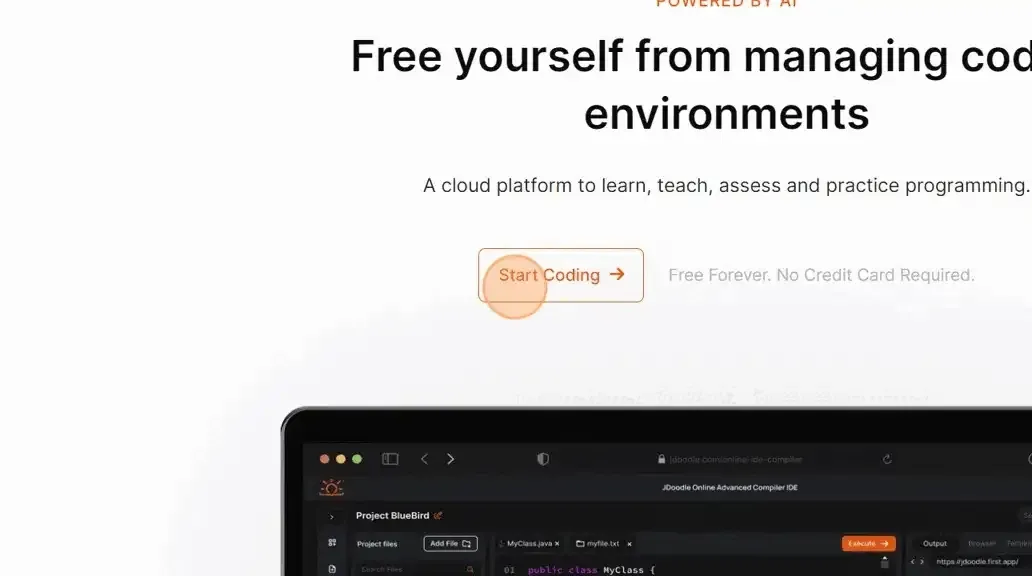 JDoodle's Java IDE