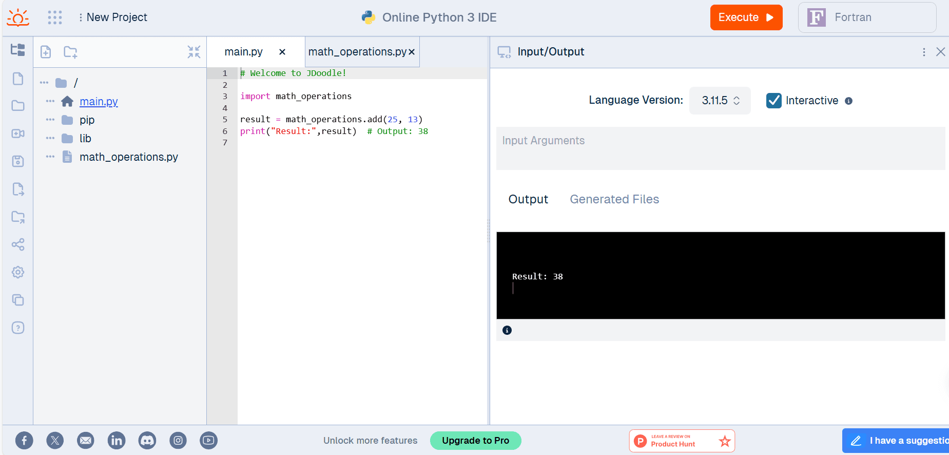 Python modules main file