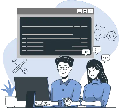 Happy programmers animation